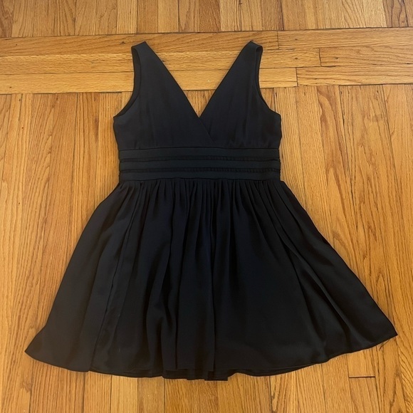 BB Dakota Sandrine Black Chiffon Dress Small - Picture 2 of 3